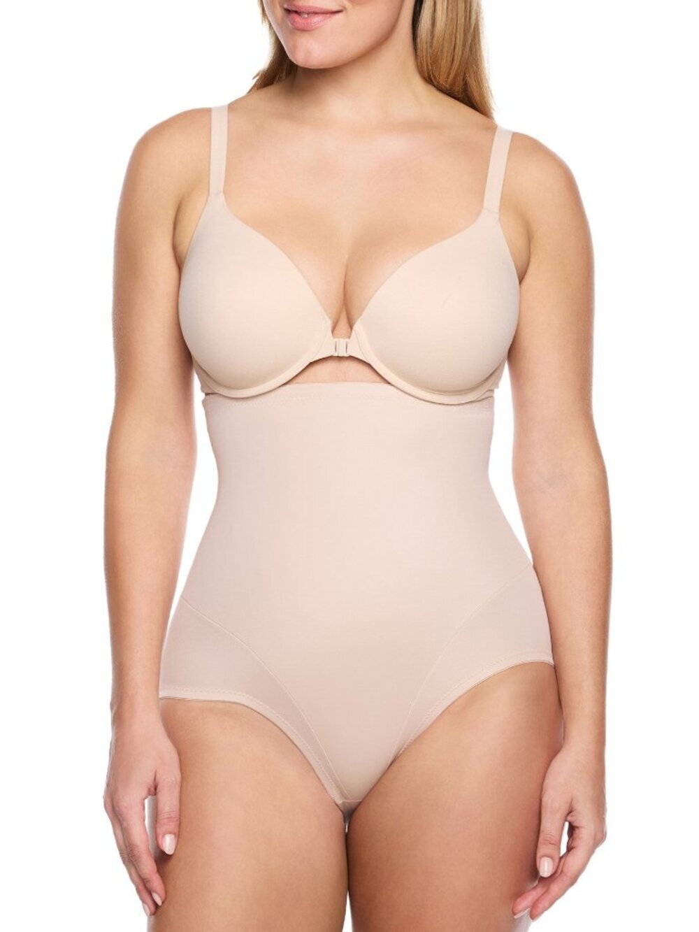 Cupid Intimates Luxe Shaping High-Waist Shaping Brief - Warm Beige